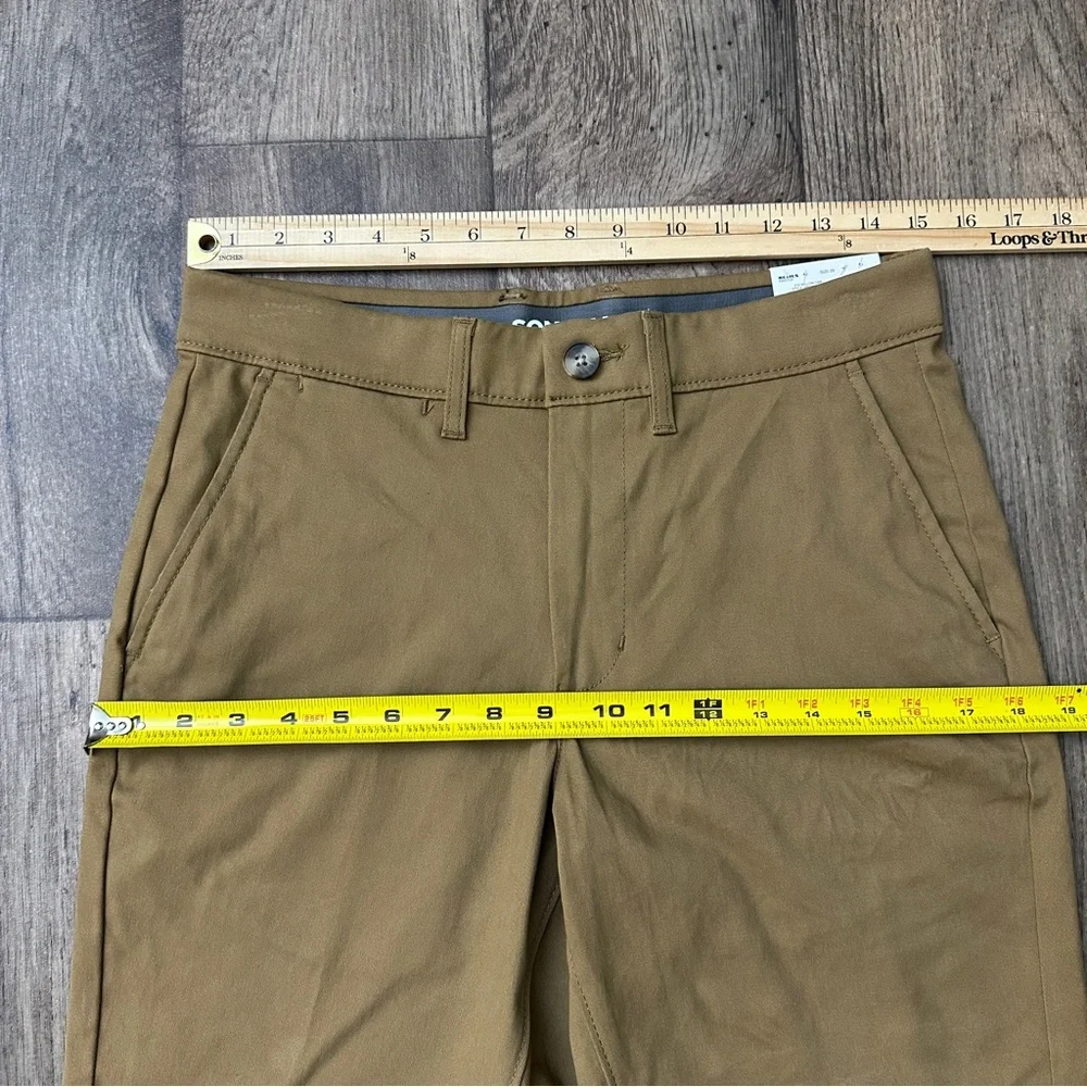 Sonoma Flexwear Cotton Flat Front Shorts Size 29 Willow Oak Brown